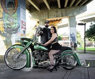 AFK Softail Electric Center Stand, 2018 & Up - AF Kustoms